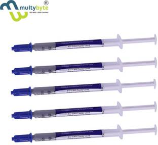 Multybyte (Pack of 5) Thermal Grease Paste - Low Thermal Resistance Carbon Based Thermal Paste