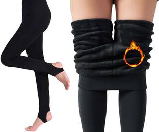 HSR Winter Warm Leggings Women Thermal Pants Fleece Thick Tights(26 to 34 Inch) Women Pyjama Thermal