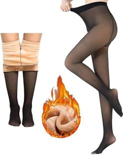 HSR Thermal Winter Fake Translucent Tights Women Pyjama Thermal