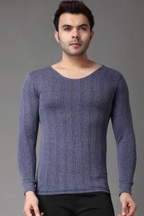 FF Winterwear Thermal Vest for Men Long Sleeves Warmer Round Neck Vest for Winters Men Top Thermal