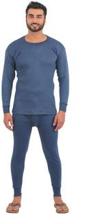 Alfa Oswal Men Thermal Set Winter Wear Warmer Inner Wear Men Top - Pyjama Set Thermal