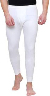 Sharma Hosiery Men's Skinny Fit White Thermal Bottoms Men Pyjama Thermal