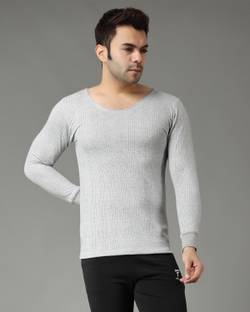 FF Winterwear Thermal Vest for Men Long Sleeves Warmer Round Neck Vest for Winters Men Top Thermal