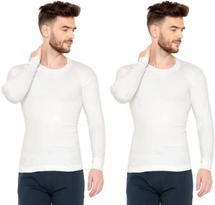 THE TINGE Men's Thermal Wear|With Superior Heat Solid Thermal Vest For Men (Pack of 2) Men Top Thermal