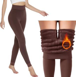 JMT Wear Women's/Girls Woolen Thick Fur Lined Winter Stockings Thermals Women Pyjama Thermal