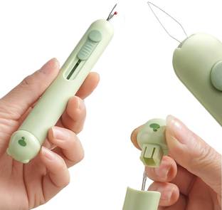 Raj Tailoring 3 IN 1 Needle Threader Tool set with 2 needle Thread Pick