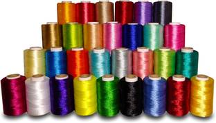 DOMICK Polyester Silk Each roll 900m for Jewellery-Tassel Making- Embroidery-Crafts, Thread