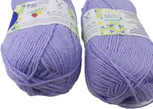 ARTPARASITE Vardhman Bluebell Wool Knitting Ball Hand Knittin Wool Yarn 100Gm Thread Purple Thread