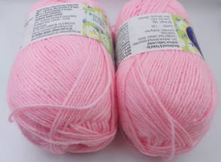 ARTPARASITE Vardhman Bluebell Wool Knitting Ball Hand Knitting Wool Yarn Thread Pink Color Thread