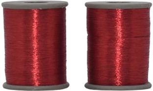 Hunny - Bunch Red - Metallic Zari Thread for Embroidery,Beading, Jewelry Making etc Thread