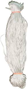 manrish White Malai Dori For Craft,Embroidery,Beading,Jewelry Making,DIY(3mm) Thread