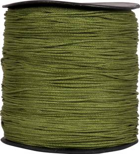 DAMODARAM 1 MM Thickness Nylon Macrame Thread Cord Gop Dori for Jewellery Making, Bags, Purse and Many Other DIY Crafts (Weight : 200 Gram | Length : 400 Meter | Colour : Mehndi ) Thread