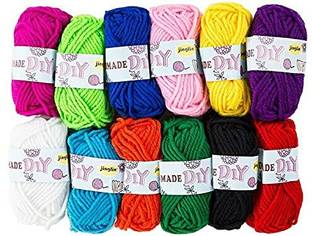 manrish 12Pcs Wool Ball Hand Knitting Yarn/Socks Making/Crochet Hook Yarn/Craft/DIY Thread