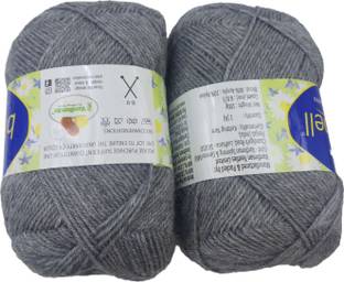 ARTPARASITE Vardhman Bluebell Wool Knitting Ball Hand Knittin Wool Yarn 100Gm Thread Grey Thread