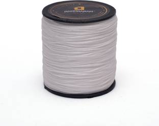 DAMODARAM 1mm Nylon Macrame Thread Cord Dori For Art Craft & DIY Projects (Off White) Thread