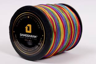 DAMODARAM 2mm Nylon Macrame Thread Cord For Art Craft & DIY Projects (Multicolour) Thread