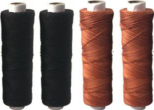 DOMICK Leather Nylon Thread (2 ply Hi Tenacity Nylon) Thick 0.60 MM, 400 Meter Rust Thread