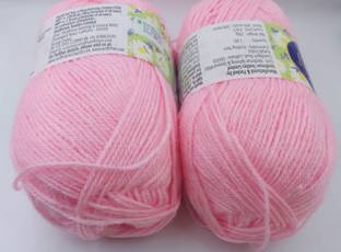 ARTPARASITE Vardhman Bluebell Wool Knitting Ball Hand Knitting Wool Yarn Thread Pink Color Thread