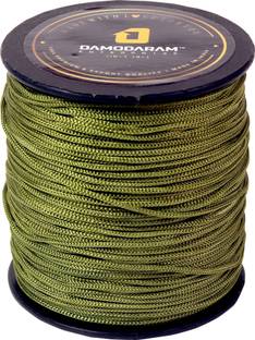 DAMODARAM 1mm Nylon Macrame Thread Cord For Art Craft & DIY Projects (100 MTR, Mehndi) Thread