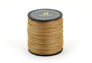 DAMODARAM 1mm Nylon Macrame Thread Cord For Art Craft & DIY Projects (100 MTR Beige Chiku) Thread