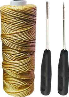 DOMICK Upholstery Leather 3000 Dyner Wax Nylon Thread 2Ply, 50M, 2P Hand Stitching Tool, Thread