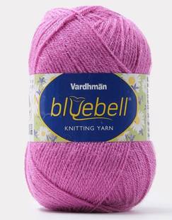ARTPARASITE Vardhman Bluebell Wool Knitting Ball Hand Knitting Wool Yarn Thread Purple Color Thread