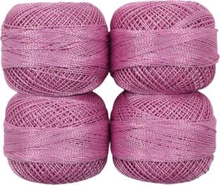 Hunny - Bunch Metallic Crochet Mercerised Cotton Shining Thread/Yarn Ball (Shade : 1201) Thread