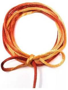 oramsa Silk Mauli -Kalawa Raksha Sutra with Natural colours Red and Saffron in silk Thread