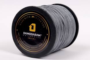 DAMODARAM 2mm Nylon Macrame Thread Cord For Art Craft & DIY Projects (Dark Grey) Thread
