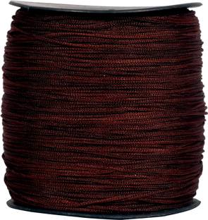 DAMODARAM 1 MM Thickness Nylon Macrame Thread Cord Gop Dori for Jewellery Making, Bags, Purse and Many Other DIY Crafts (Weight : 200 Gram | Length : 400 Meter | Colour : Brown Coffee ) Thread
