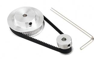 Serplex Synchronous Wheel for 3D Printer Timing Pulley Printer Timing Gear for 3D Plate/Bed