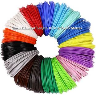 Magicwand (10 Filaments)(10 Metres Each) 1.75 mm PLA Filaments for 3D Pens 3D Printer Pen