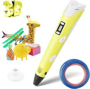 NIYAMAT 3D Drawing Pen, Intelligent 3D Pen with PLA Filaments LED Display 3D Printing Pen Creative DIY &Temperature Control Easy to Use for Kids (Assorted Colour) 3D Printer Pen