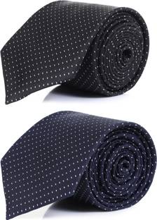 RANDOM STRIPE Woven, Polka Print Tie