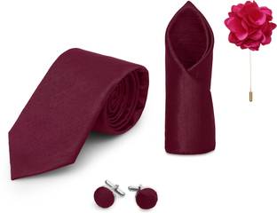 Voxon Solid, Self Design, Woven, Embellished Tie