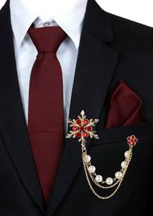 Voxon Woven, Self Design, Embellished Tie