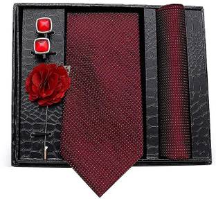 AXLON Silk Cufflink & Tie Pin Set