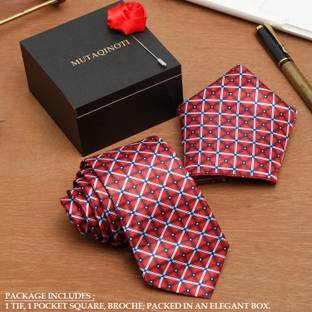 MUTAQINOTI Checkered Tie