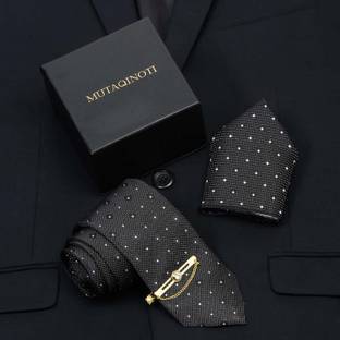 MUTAQINOTI Silk Tie Pin Set