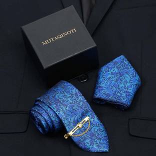 MUTAQINOTI Silk Tie Pin Set
