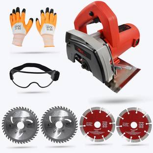 Hillgrove HGCM82M1 Tile Cutting Machine with Tile/Wood Cutting Wheels, Safety Googles Marble Cutter