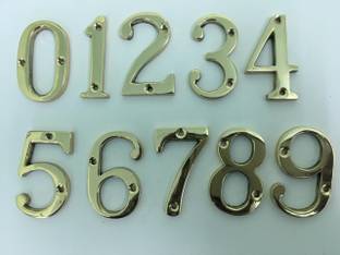 Robin Export Company 2 Inch Home Decor Brass Numbers Sign