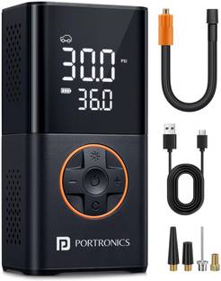 Portronics Vayu 3, POR-2544 150 psi Tyre Air Pump for Car & Bike