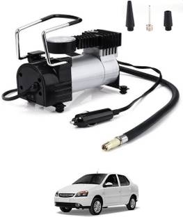 CCMM Universal 12V/150DC Silver Air Pump-151 150 psi Tyre Air Pump for Car & Bike