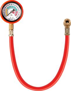WAICO Analog Tire Pressure Gauge | Tyre Air Pressure Gauge Pipe for Car Truck Motorcycle Bike | Range -