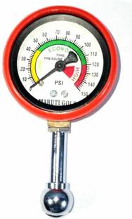 SEAHORSE POLYMERS Analog Tire Pressure Gauge 150Psi Analogue Meter for Car, and Bike ( Set of 1Pcs )