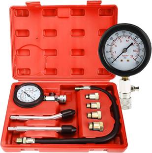 uptodateprouducts Analog Tire Pressure Gauge Engine Compression Tester Cylinders Diagnostic Compression Gauge Tester Test