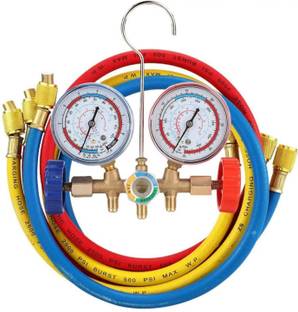 Digital Craft Analog Tire Pressure Gauge For R12 R22 R404A R134A Refrigerant Manifold Gauge Set Air Condition Tools Hose