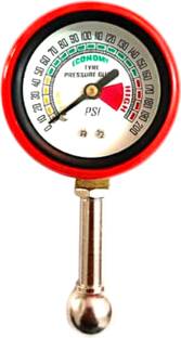SEAHORSE POLYMERS Analog Tire Pressure Gauge Analog Tire Pressure Gauge For car And Bike Air Checker (Small Gauge 200 PSI)