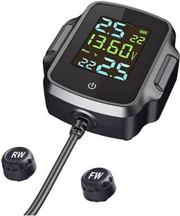 amiciAuto Smart Tyre Pressure Gauge Tyre Pressure Monitoring System for Bikes, TPMS with Mobile App Monitoring